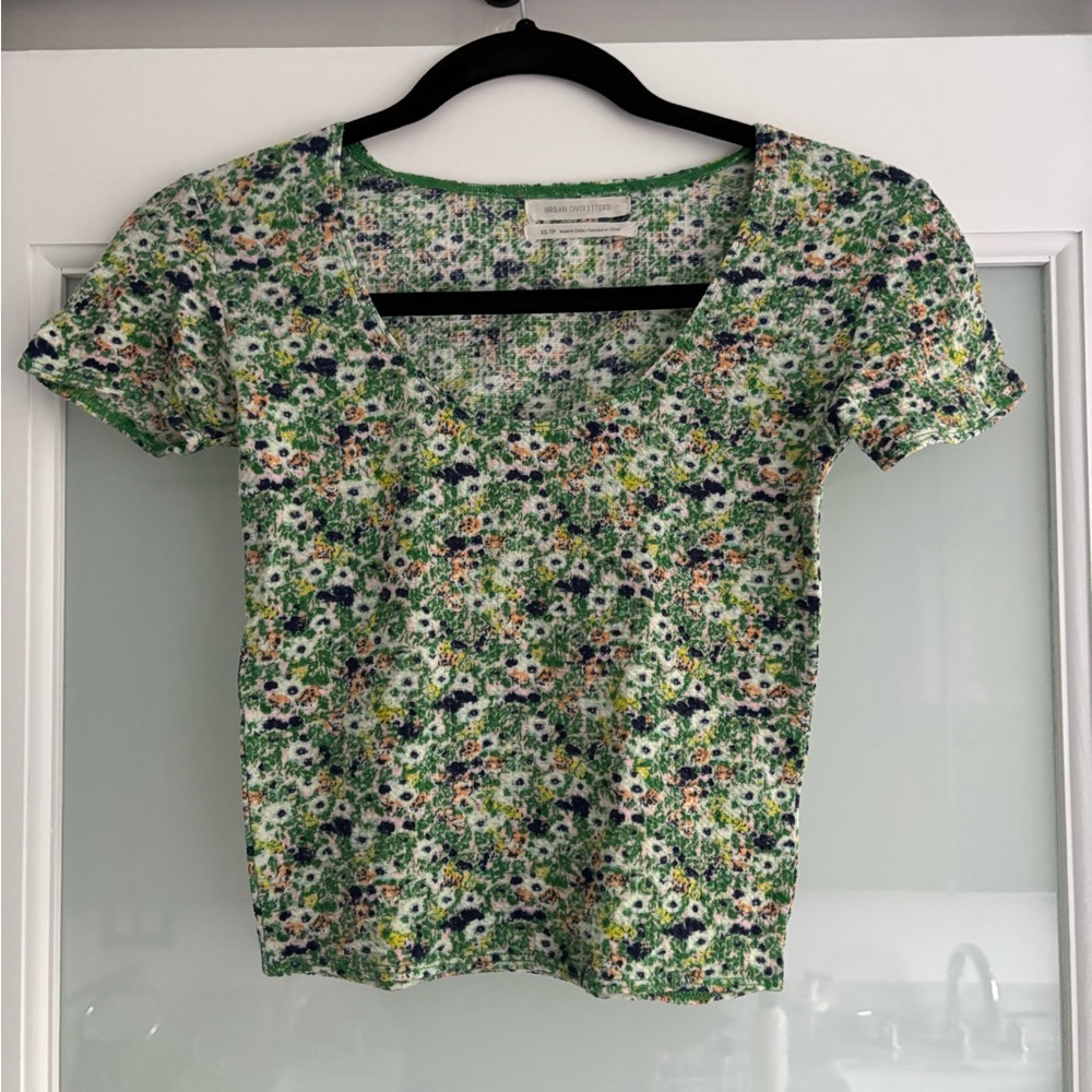 Urban Outfitters Green Crop Top